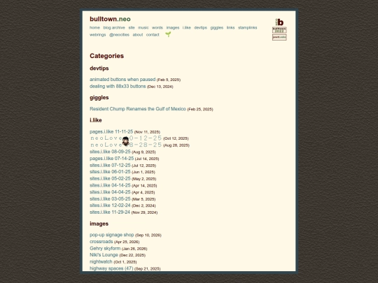 categories screenshot