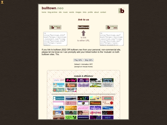 links screenshot