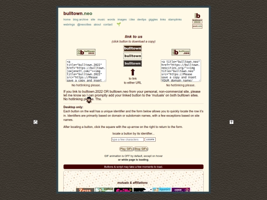 links screenshot