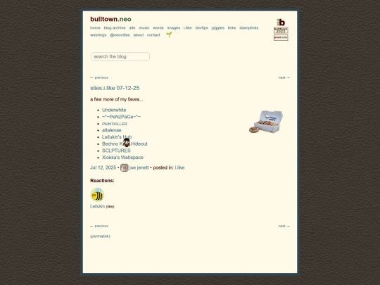 sites-i-like-07-12-25 screenshot