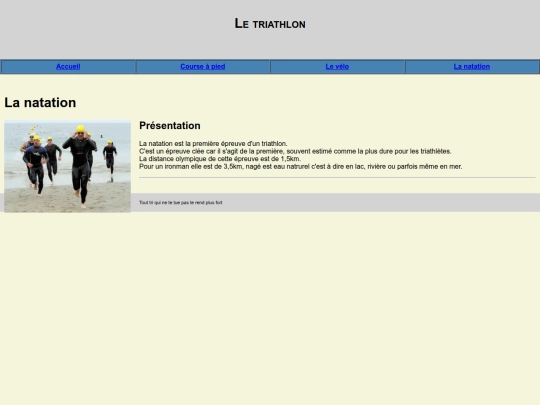 natation screenshot