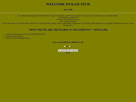 kam tech/cont screenshot