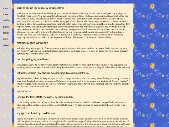 bookthoughts screenshot