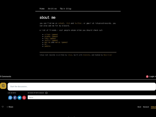 writing/about screenshot
