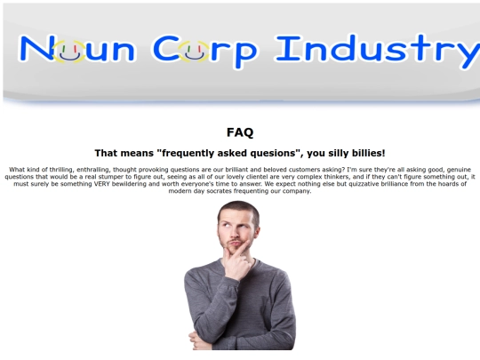 FAQ screenshot