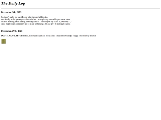 log screenshot