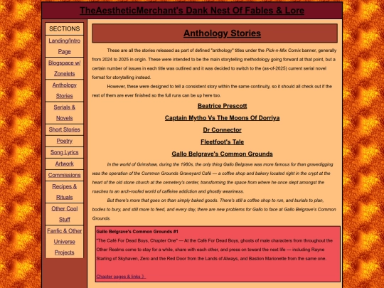 anthology-issues screenshot