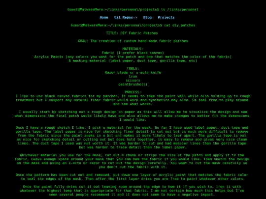 projects/diy_patches screenshot