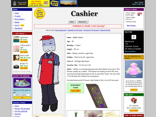 cashier screenshot