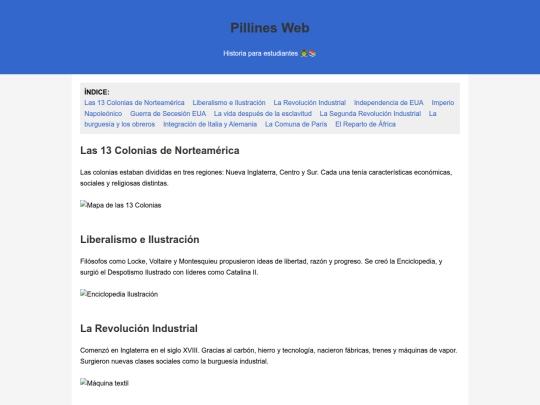 index screenshot