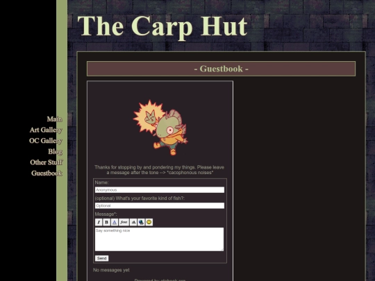 guestbook screenshot