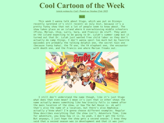 Articles/Cats/coolweekly1 screenshot