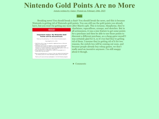 Articles/Gators/nomore screenshot