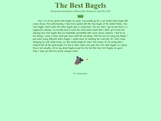 Articles/Rats/bagels screenshot