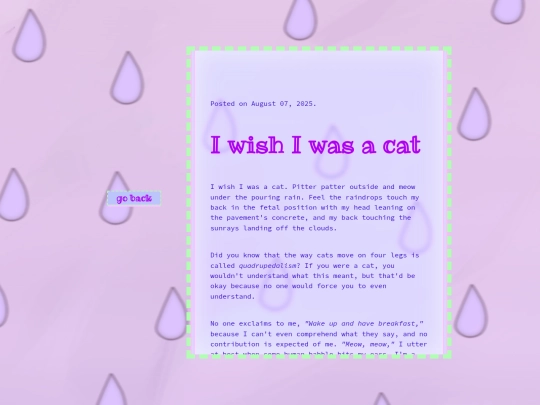 blogs/i-wish-i-was-a-cat screenshot