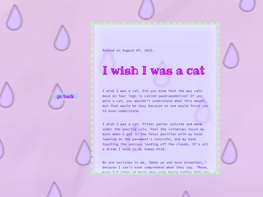 blogs/i-wish-i-was-a-cat screenshot