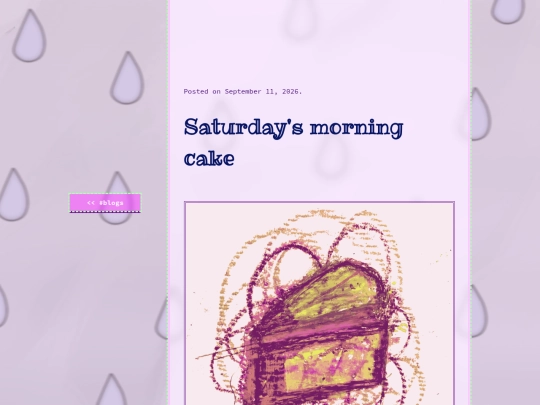 blogs/saturdays-morning-cake screenshot