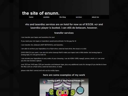 services screenshot