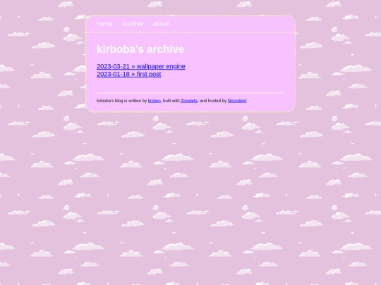 archive screenshot