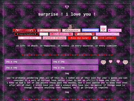 sub-pages/iloveyou screenshot