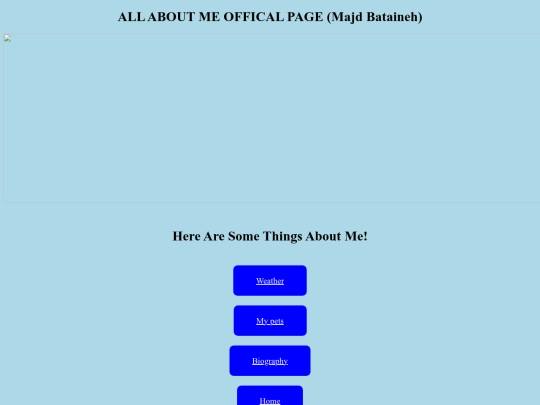 AllAboutMePage screenshot