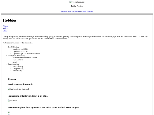 new_site/hobbies screenshot