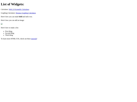 index screenshot