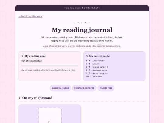 BookJournal screenshot