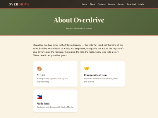 overdrive/about screenshot