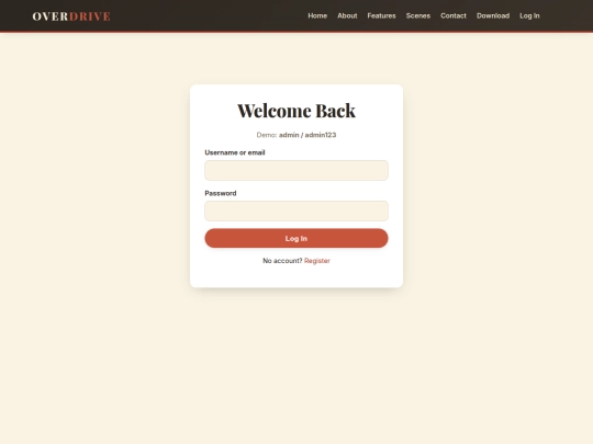 overdrive/login screenshot