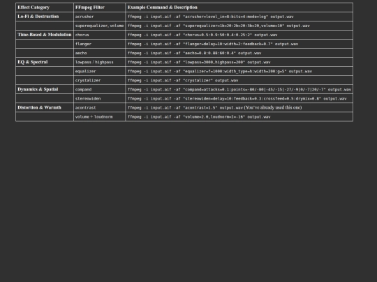 audioeffectslist screenshot