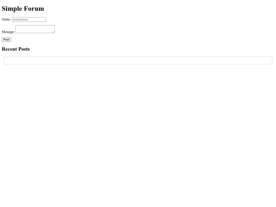 forum screenshot