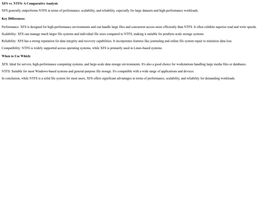 ntfsversusxfs screenshot