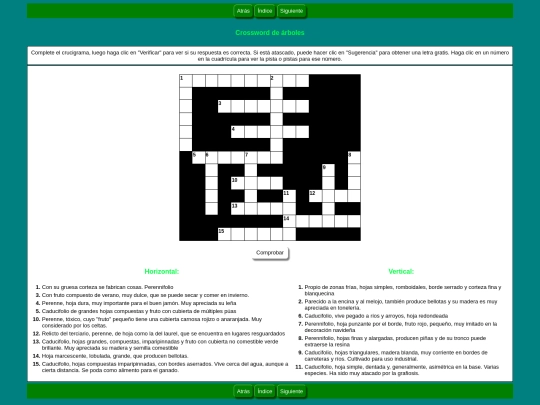 Arboles/HOTPOTATOES/ÁrbolesdeGredos screenshot
