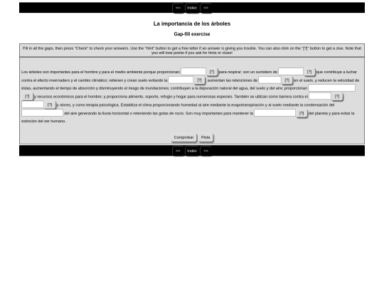 La importancia de los árboles screenshot