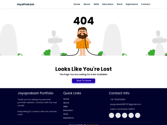updated portfolio/404 screenshot