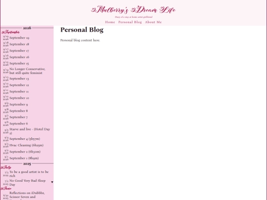 personal-blog screenshot