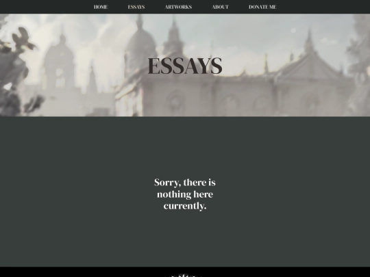 pages/essays screenshot