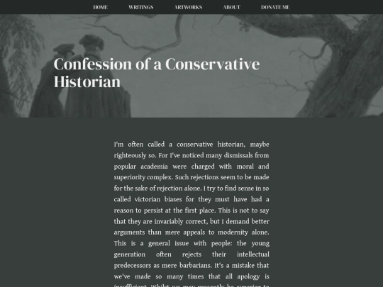 writings/confession_of_a_conservative_historian screenshot
