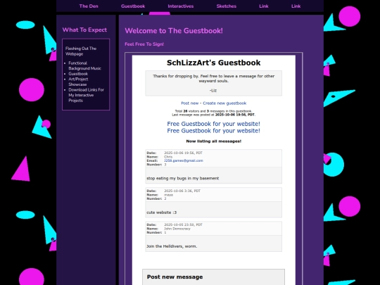 Guestbook/guestbook screenshot