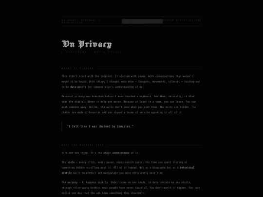 privacy screenshot