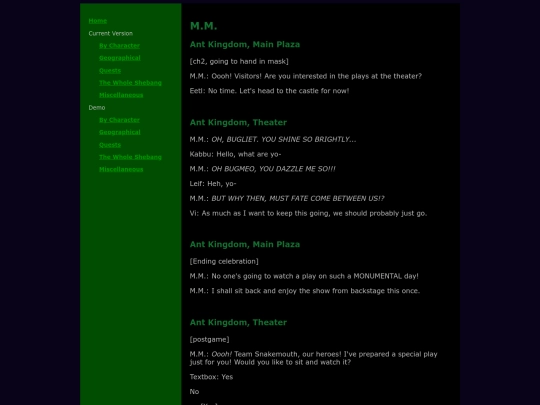 characters/mm screenshot
