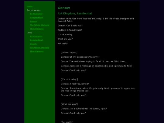 demo/characters/genow screenshot