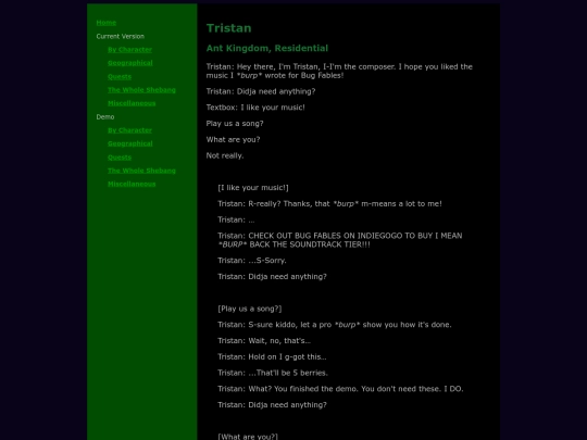 demo/characters/tristan screenshot