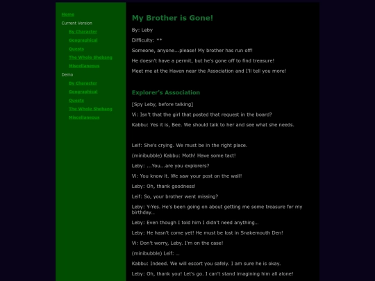 demo/quests/my-brother-is-gone screenshot