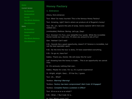 geographical/honey-factory screenshot