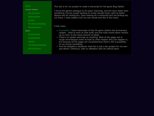 index screenshot