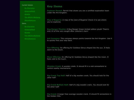 misc/key-items screenshot