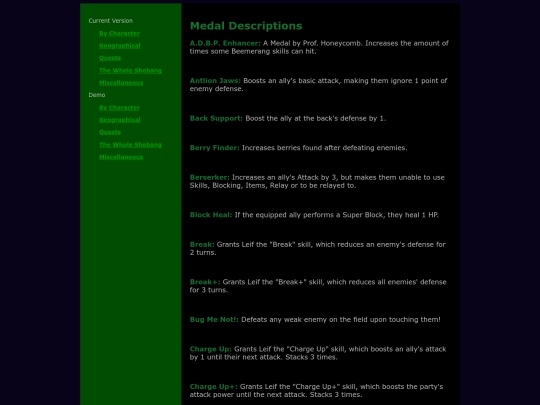 misc/medal-descriptions screenshot