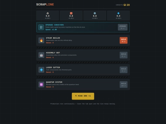 scrapline screenshot